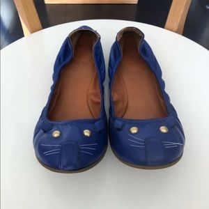 Cobalt blue 🐭 flats, 9